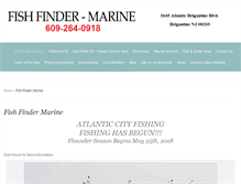 Tablet Screenshot of fishfinder-charters.com
